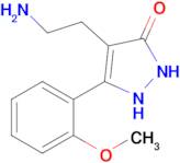 4-(2-aminoethyl)-5-(2-methoxyphenyl)-2,3-dihydro-1H-pyrazol-3-one