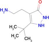 4-(2-Aminoethyl)-5-(tert-butyl)-1,2-dihydro-3H-pyrazol-3-one