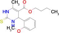 Butyl 4-(2-methoxyphenyl)-6-methyl-2-thioxo-1,2,3,4-tetrahydropyrimidine-5-carboxylate