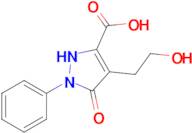 4-(2-Hydroxyethyl)-5-oxo-1-phenyl-2,5-dihydro-1H-pyrazole-3-carboxylic acid