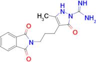 4-(3-(1,3-Dioxoisoindolin-2-yl)propyl)-3-methyl-5-oxo-2,5-dihydro-1H-pyrazole-1-carboximidamide