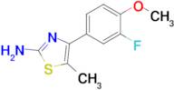 4-(3-Fluoro-4-methoxyphenyl)-5-methylthiazol-2-amine