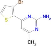 4-(3-Bromothiophen-2-yl)-6-methylpyrimidin-2-amine