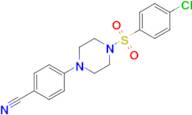 4-(4-((4-Chlorophenyl)sulfonyl)piperazin-1-yl)benzonitrile