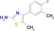 4-(4-fluoro-3-methylphenyl)-5-methyl-1,3-thiazol-2-amine