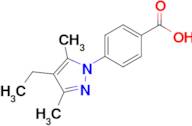 4-(4-Ethyl-3,5-dimethyl-1H-pyrazol-1-yl)benzoic acid