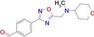 4-(5-((Methyl(tetrahydro-2H-pyran-4-yl)amino)methyl)-1,2,4-oxadiazol-3-yl)benzaldehyde