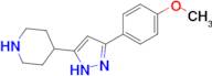 4-[3-(4-methoxyphenyl)-1H-pyrazol-5-yl]piperidine