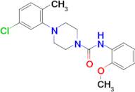 4-(5-Chloro-2-methylphenyl)-N-(2-methoxyphenyl)piperazine-1-carboxamide