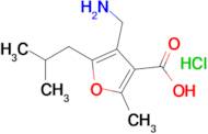 4-(Aminomethyl)-5-isobutyl-2-methylfuran-3-carboxylic acid hydrochloride