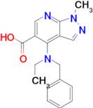 4-(Benzyl(ethyl)amino)-1-methyl-1H-pyrazolo[3,4-b]pyridine-5-carboxylic acid