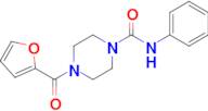 4-(Furan-2-carbonyl)-N-phenylpiperazine-1-carboxamide