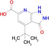 4-tert-butyl-3-oxo-1H,2H,3H-pyrazolo[3,4-b]pyridine-6-carboxylic acid