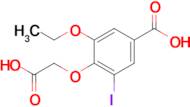 4-(Carboxymethoxy)-3-ethoxy-5-iodobenzoic acid