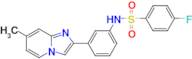 4-Fluoro-N-(3-(7-methylimidazo[1,2-a]pyridin-2-yl)phenyl)benzenesulfonamide