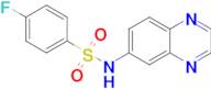 4-Fluoro-N-(quinoxalin-6-yl)benzenesulfonamide