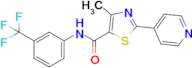 4-Methyl-2-(pyridin-4-yl)-N-(3-(trifluoromethyl)phenyl)thiazole-5-carboxamide