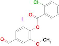 4-Formyl-2-iodo-6-methoxyphenyl 2-chlorobenzoate