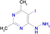 4-Hydrazinyl-5-iodo-2,6-dimethylpyrimidine