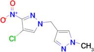 4-Chloro-1-((1-methyl-1H-pyrazol-4-yl)methyl)-3-nitro-1H-pyrazole