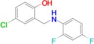 4-Chloro-2-(((2,4-difluorophenyl)amino)methyl)phenol