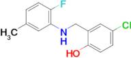 4-Chloro-2-(((2-fluoro-5-methylphenyl)amino)methyl)phenol