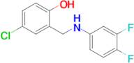 4-Chloro-2-(((3,4-difluorophenyl)amino)methyl)phenol