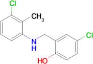 4-Chloro-2-(((3-chloro-2-methylphenyl)amino)methyl)phenol