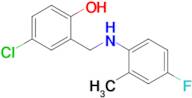 4-Chloro-2-(((4-fluoro-2-methylphenyl)amino)methyl)phenol