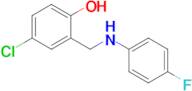 4-Chloro-2-(((4-fluorophenyl)amino)methyl)phenol