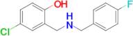 4-Chloro-2-(((4-fluorobenzyl)amino)methyl)phenol