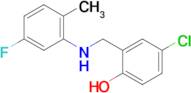 4-Chloro-2-(((5-fluoro-2-methylphenyl)amino)methyl)phenol