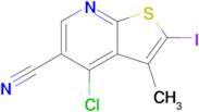 4-Chloro-2-iodo-3-methylthieno[2,3-b]pyridine-5-carbonitrile