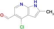 4-Chloro-2-methyl-1H-pyrrolo[2,3-b]pyridine-5-carbaldehyde
