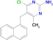 4-Chloro-6-methyl-5-(naphthalen-1-ylmethyl)pyrimidin-2-amine