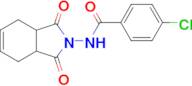 4-Chloro-N-(1,3-dioxo-1,3,3a,4,7,7a-hexahydro-2H-isoindol-2-yl)benzamide