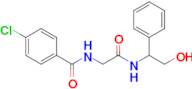 4-Chloro-N-(2-((2-hydroxy-1-phenylethyl)amino)-2-oxoethyl)benzamide