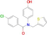 4-Chloro-N-(4-hydroxyphenyl)-N-(thiophen-2-ylmethyl)benzamide