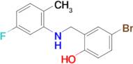 4-Bromo-2-(((5-fluoro-2-methylphenyl)amino)methyl)phenol