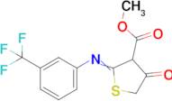 methyl 4-oxo-2-{[3-(trifluoromethyl)phenyl]imino}thiolane-3-carboxylate