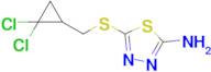 5-(((2,2-Dichlorocyclopropyl)methyl)thio)-1,3,4-thiadiazol-2-amine