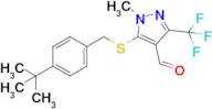 5-((4-(Tert-butyl)benzyl)thio)-1-methyl-3-(trifluoromethyl)-1H-pyrazole-4-carbaldehyde