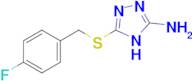 5-{[(4-fluorophenyl)methyl]sulfanyl}-4H-1,2,4-triazol-3-amine