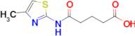 5-((4-Methylthiazol-2-yl)amino)-5-oxopentanoic acid