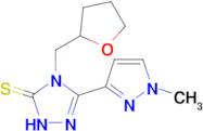 3-(1-methyl-1H-pyrazol-3-yl)-4-[(oxolan-2-yl)methyl]-4,5-dihydro-1H-1,2,4-triazole-5-thione