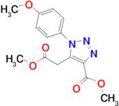 Methyl 5-(2-methoxy-2-oxoethyl)-1-(4-methoxyphenyl)-1H-1,2,3-triazole-4-carboxylate