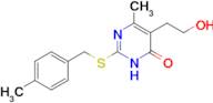 5-(2-hydroxyethyl)-6-methyl-2-{[(4-methylphenyl)methyl]sulfanyl}-3,4-dihydropyrimidin-4-one