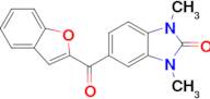 5-(Benzofuran-2-carbonyl)-1,3-dimethyl-1,3-dihydro-2H-benzo[d]imidazol-2-one