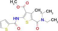 Methyl 5-(diethylcarbamoyl)-4-methyl-2-(thiophene-2-carboxamido)thiophene-3-carboxylate