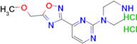5-(Methoxymethyl)-3-(2-(piperazin-1-yl)pyrimidin-4-yl)-1,2,4-oxadiazole dihydrochloride